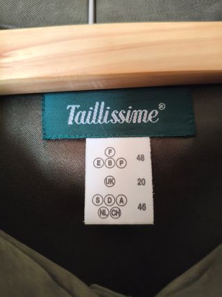 Casaco Taillissime Verde Tamanho 48