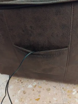 Sillón reclinable marrón chocolate