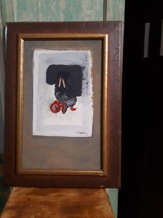 Pintura Collage Manuel Bea 1994