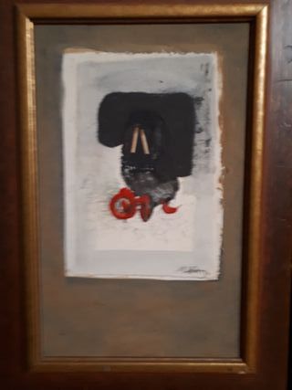 Pintura Collage Manuel Bea 1994