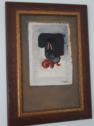 Pintura Collage Manuel Bea 1994