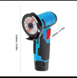Mini Amoladora Angular Inalámbrica (2 Baterías)
