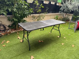 Mesa plegable portátil metal/plástico