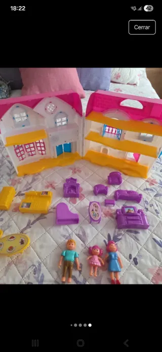 Casita de muñecas portátil