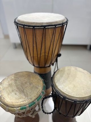 Set 3 Timbales Africanos Djembe