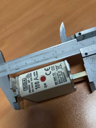 Fusibles 100A 500V NH000 (3uds)