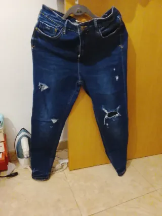 Tejanos Azules Rotos Talla...