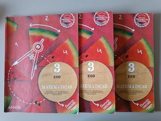 Libros Matemáticas 3 ESO - Anaya