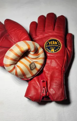 Guanti sci Invicta vintage rossi