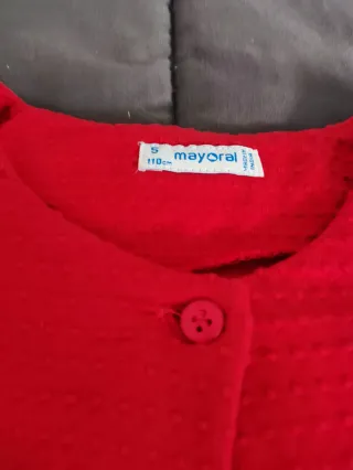 Casaco Mayoral Vermelho 5 Anos