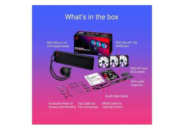 ROG Strix LC III 360 ARGB LCD Refrigeración Líquid