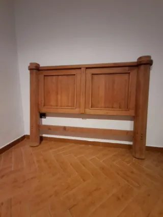 Cabecero de madera rústico matrimonio