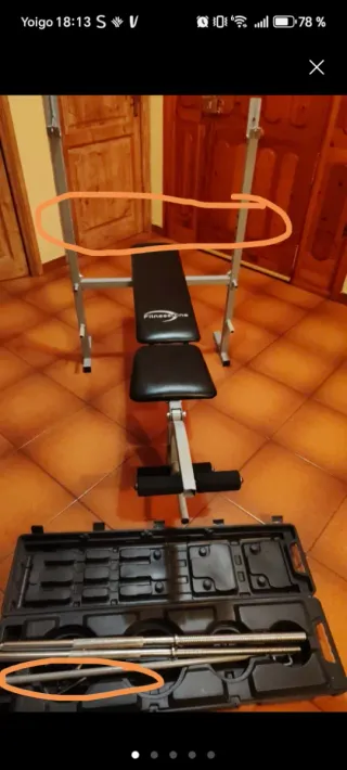 Banco de pesas Fitness Zone