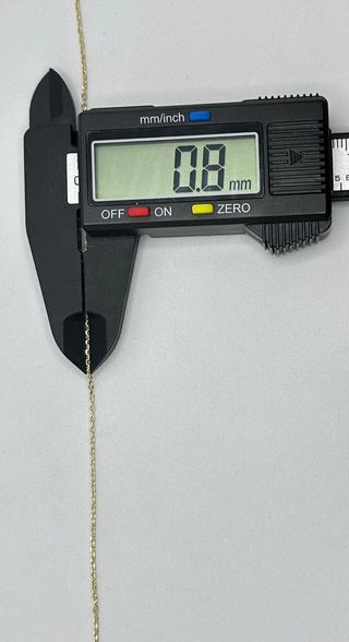 Cadena Forzada de oro de 18k, 1.38 g, 45 cm.