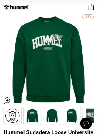 Sudadera verde Hummel