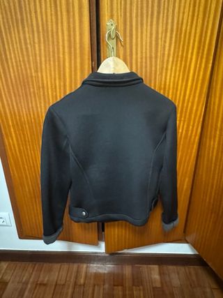 Chaqueta Biker Neopreno Negra