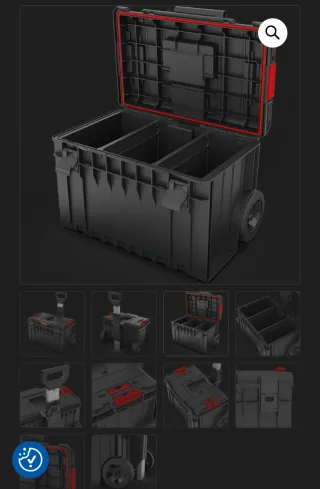 Caja de herramientas Qbrick System con ruedas