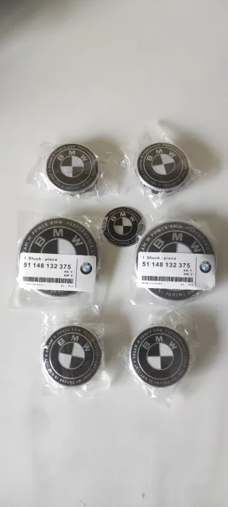 KIT 7 Anagramas BMW 50th Negro/Blanco