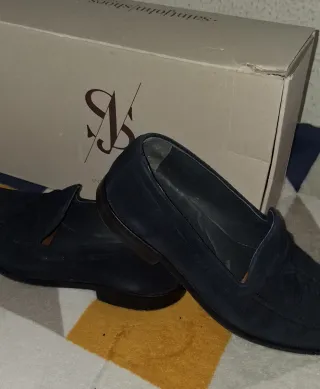 Zapatos Mocasines Azul Marino Tassels Rafael Zapat