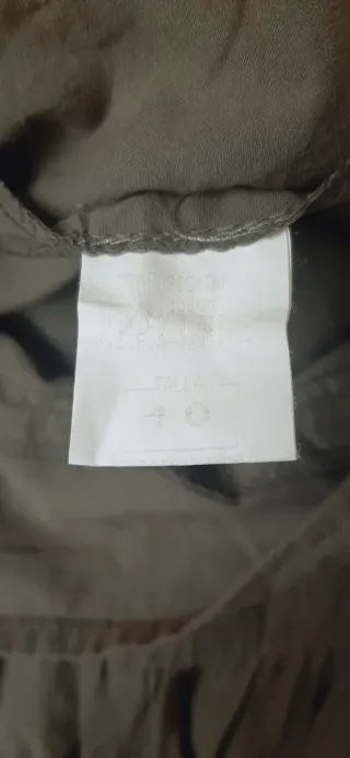 Falda larga verde oliva