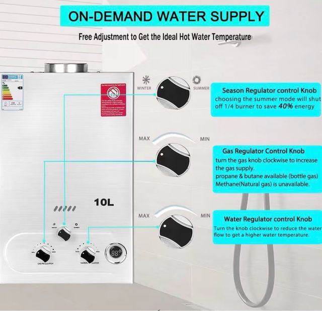 Riscaldatore a Gas BreeRainz 10L 20KW