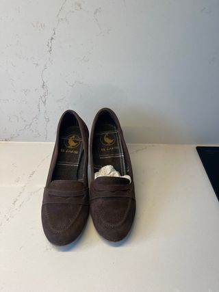 Mocasines de ante marrón.  El Ganso Marrones