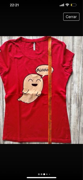 Camiseta Fantasma BUHHH Talla XL