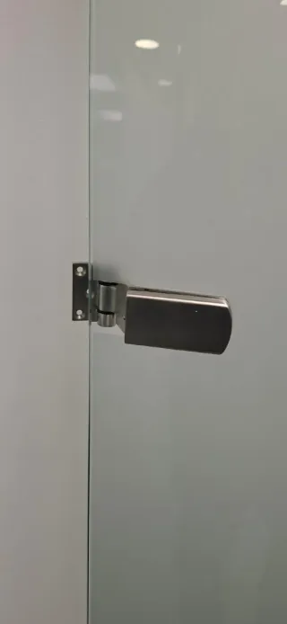 Puertas vidrio templado 10mm acero inoxidable