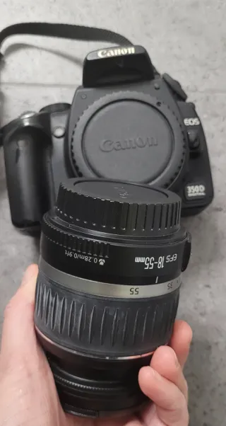 Cámara Canon EOS 350D + 2 objetivos