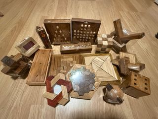 16 Juegos de Lógica Madera