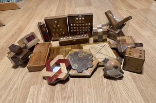 16 Juegos de Lógica Madera