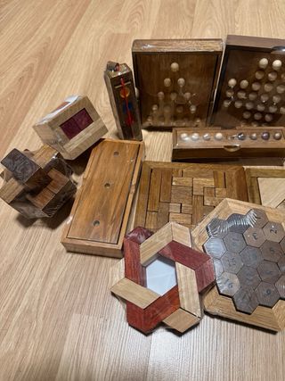 16 Juegos de Lógica Madera