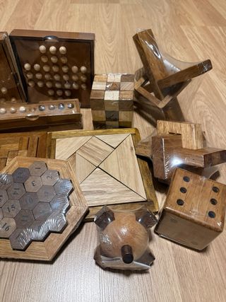 16 Juegos de Lógica Madera