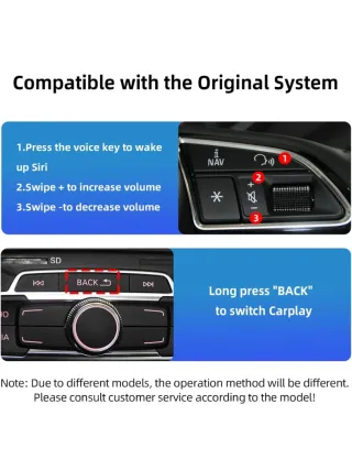 Decodificador CarPlay Audi A1/Q3 2012 a 2018