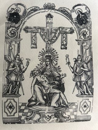 Grabado religioso antiguo
