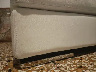 Divano Manhattan Alberta Salotti Pelle Bianco