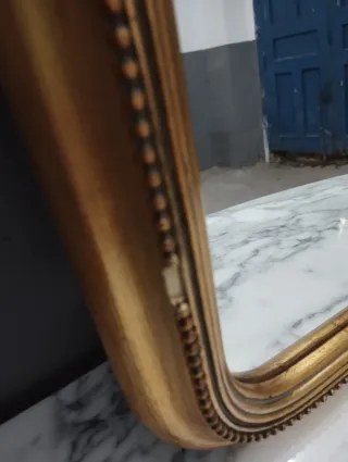 Espejo Antiguo Dorado