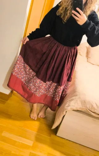 Falda traje tradicional vasco 80cm