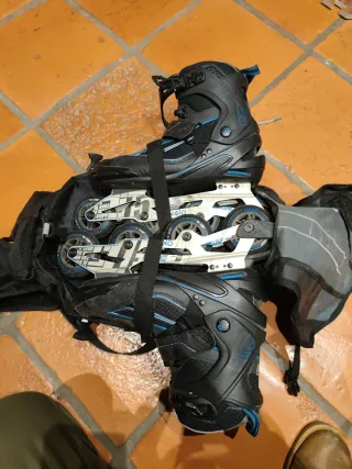 Patines en línea con mochila