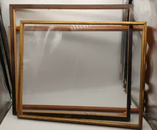 Lotto 5 Vecchie Cornici, 1 con vetro