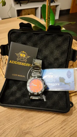 Reloj Addiesdive Naranja y Negro