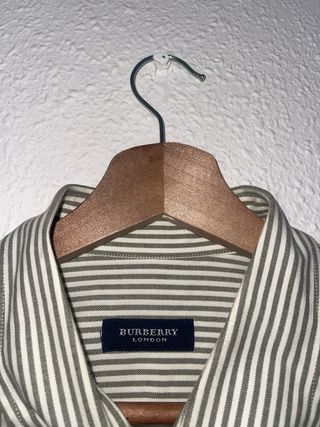 Camisa Burberry Raya Gris Talla XL