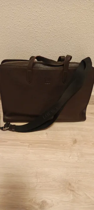 Maletín piel Loewe Marrón Unisex Nuevo