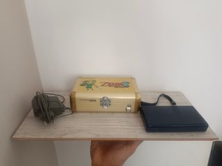 Nintendo DS Lite Blu + Caricatore + Scatola Zelda