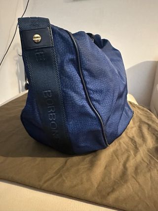 Borbonese Luna Bag Blu Elettrico Vintage