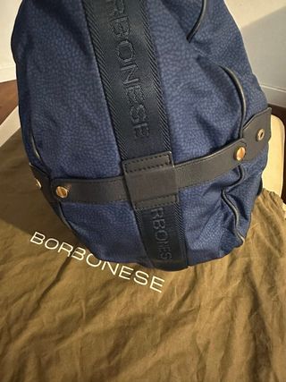 Borbonese Luna Bag Blu Elettrico Vintage