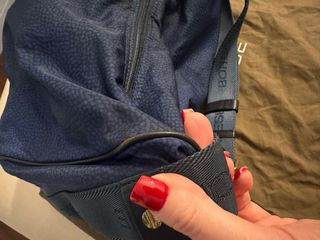 Borbonese Luna Bag Blu Elettrico Vintage