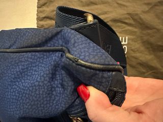 Borbonese Luna Bag Blu Elettrico Vintage