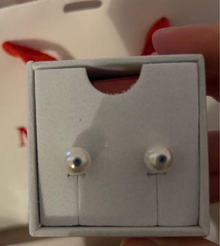 Pendientes Perlas Majorica con Azul