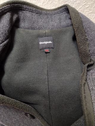 Chaqueta Desigual Azul oscuro y gris